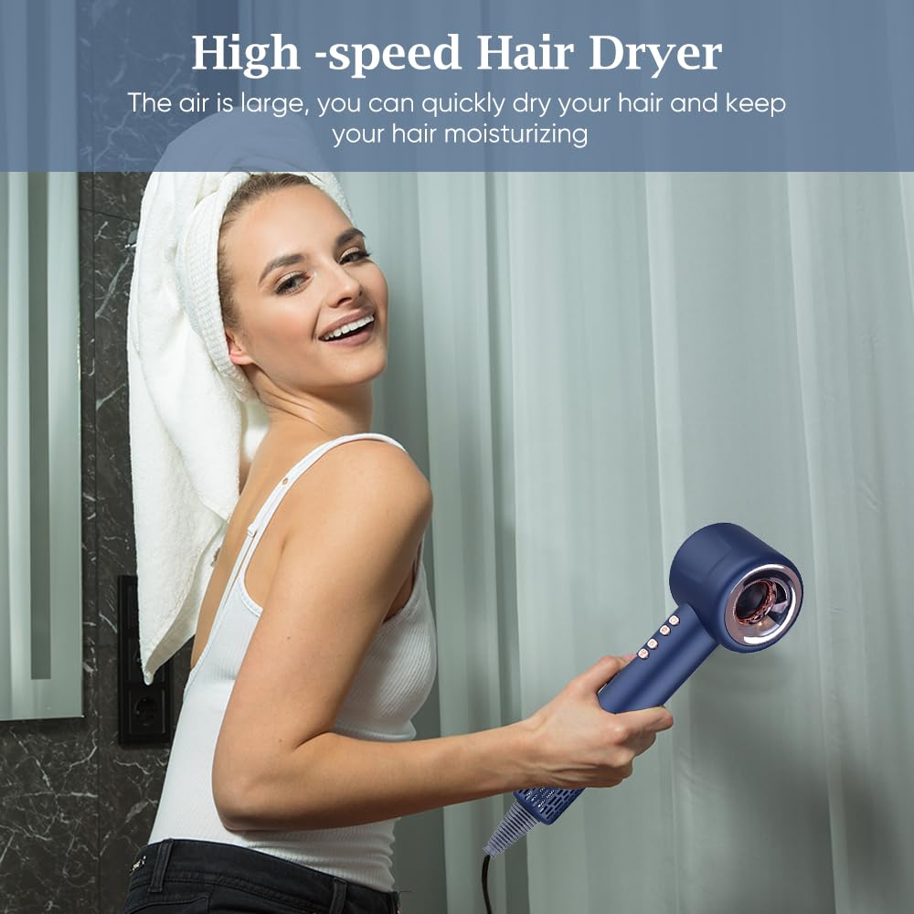 Hair Dryer – 110,000 RPM / 2000 W High-Speed Ionic Blow Dryer