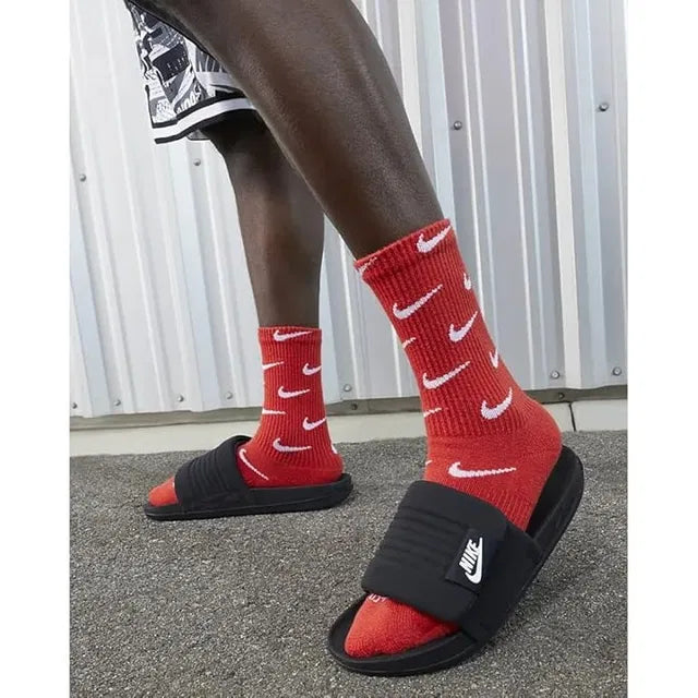 Nike Black Slides offcourt