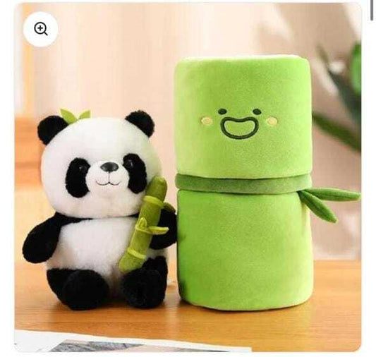Panda Plush with Bamboo Soft Toy – Your Adorable Cuddly Companion