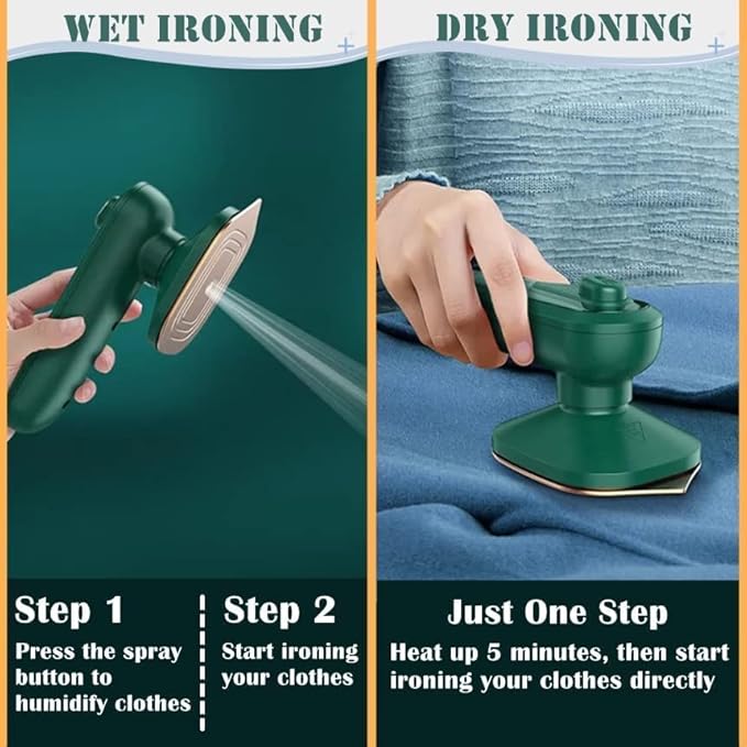 ortable Handheld Micro Steam Iron – Compact Power for Effortless Ironing