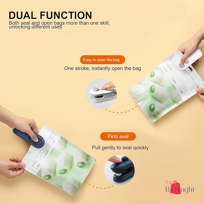 Portable Mini Sealing Machine – 2-in-1 USB Rechargeable Heat Sealer & Cutter
