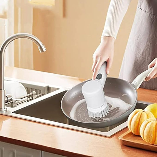 Electric Rotary Cleaning Brush with 3 Interchangeable Heads